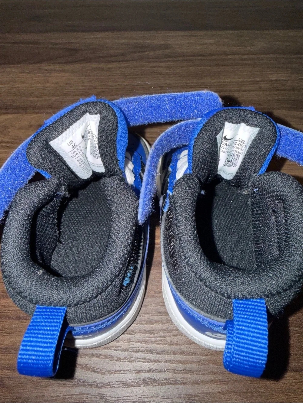 Nike Court Borough Mid 2 Royal Blue Black baby size 4C